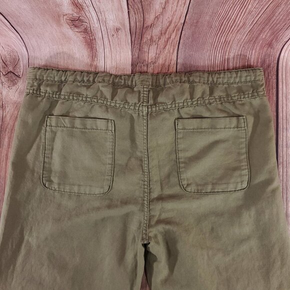 *READ* Johnny Was Womens Size Small Lounger Drawstring Pants Linen Blend Green - Picture 9 of 13
